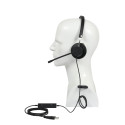 Plusonic wired headset VT X140 monoaural