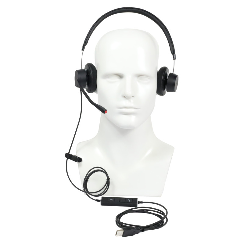 Plusonic wired headset VT X140 binaural