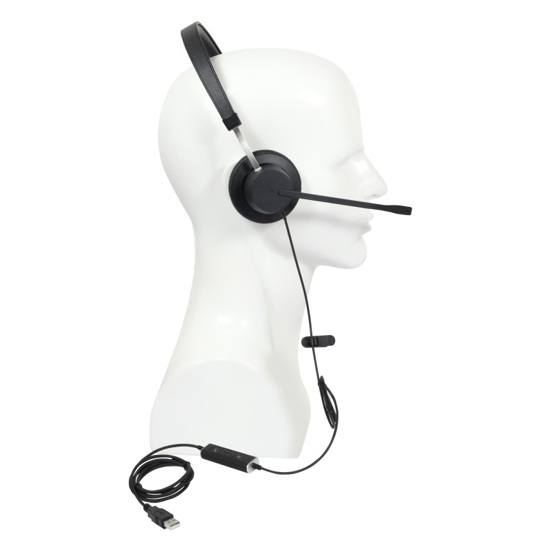 Plusonic wired headset VT X140 binaural