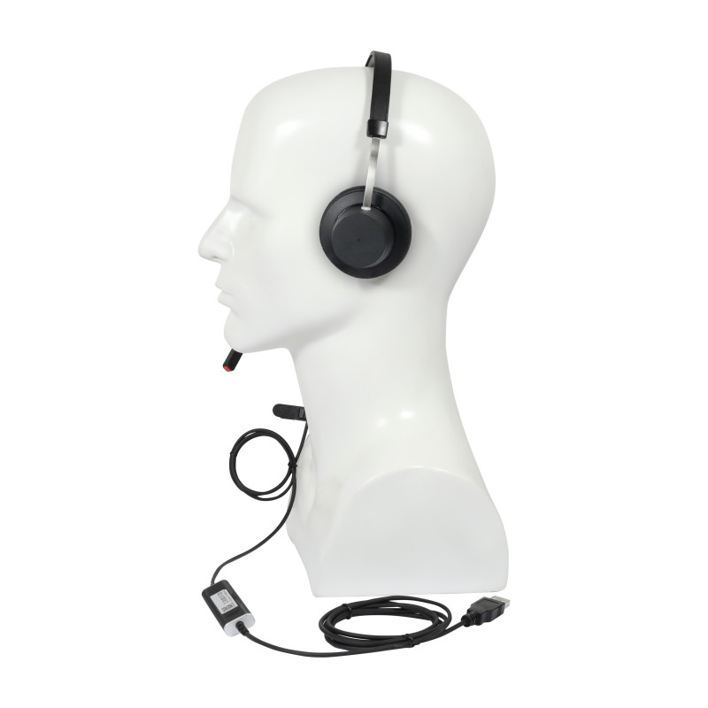 Plusonic wired headset VT X140 binaural