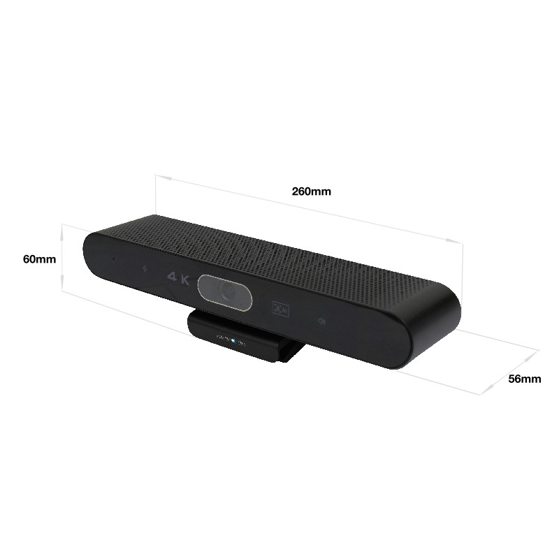 Plusonic USB Webcam 4K AI Video Auto-Tracking Video Conference Camera **B-Ware - BESCHÄDIGTE VERPACKUNG **