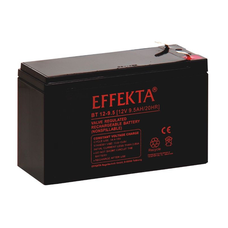 Effekta zbh. Akku, 12V-9,5AH, Effekta - Artmar Electronic & Security AG