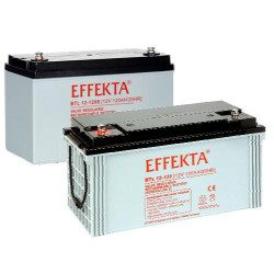 Effekta eg battery 12V/120Ah, 10-year batteries Effekta - Artmar Electronic & Security AG