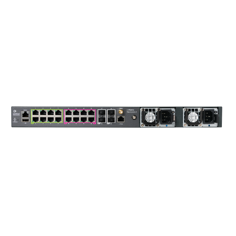 Cambium Networks cnMatrix TX 2020R-P - POE Switch 16 x 1 Gbps and 4 SFP+ redundante Netzteile Cambium Networks - Artmar Electron