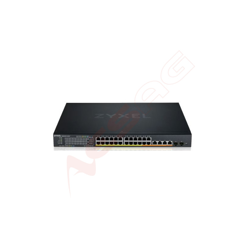 Zyxel Switch full managed Layer3 30 Port &bull 24x 2.5GbE &bull 4x 10 GbE &bull 2x SFP+ &bull 19 &bull NebulaFlex Pro &bull XMG1