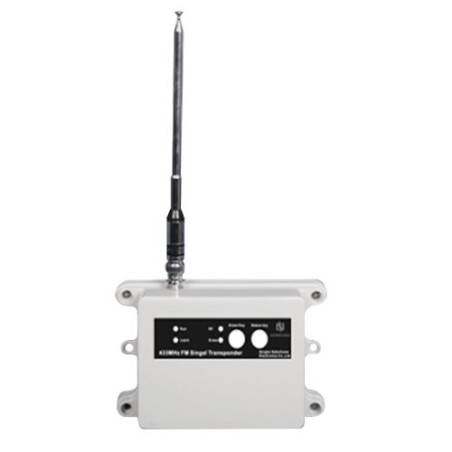 Radio repeater for solar infrared light barrier