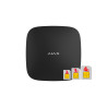 AJAX HUB 2 LTE - Funk-Alarmzentrale, 2x GSM, LAN, Schwarz