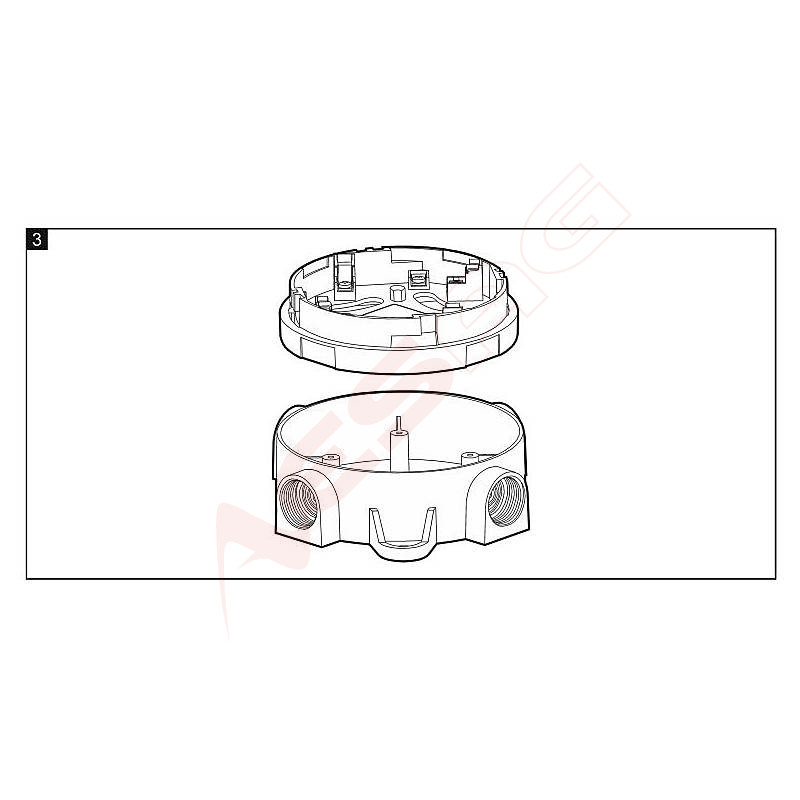 Satel base for automatic fire detectors