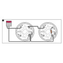 Satel base for fire detector base