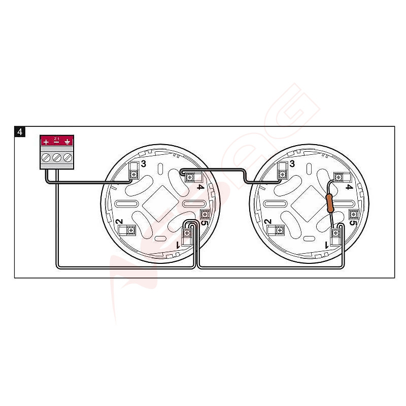 Satel base for fire detector base