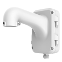 Wall mount bracket - Junction box - Suitable for outdoor use - White color - Cable pin HikVision - Artmar Electronic & Security