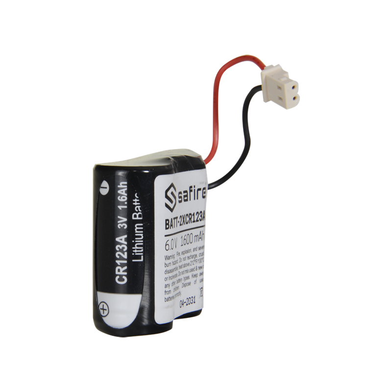 SAFIRE | Lithium Batteripack CR123A / CR17345 / 5018LC / 6V / 1600mAh