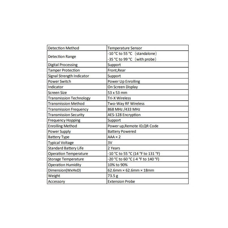 HikVision - Thermo- & Hygrometer