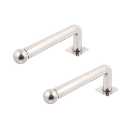 Light barrier bracket model L (2 pieces), stainless steel