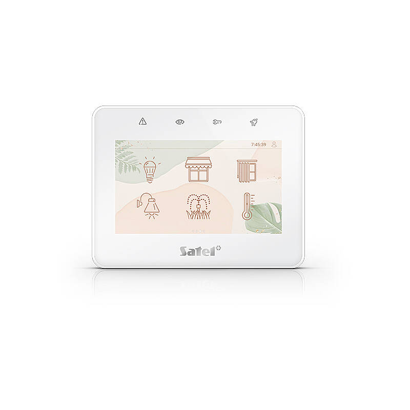 Satel INT-TSG2-W control panel, 4.3'' touchscreen