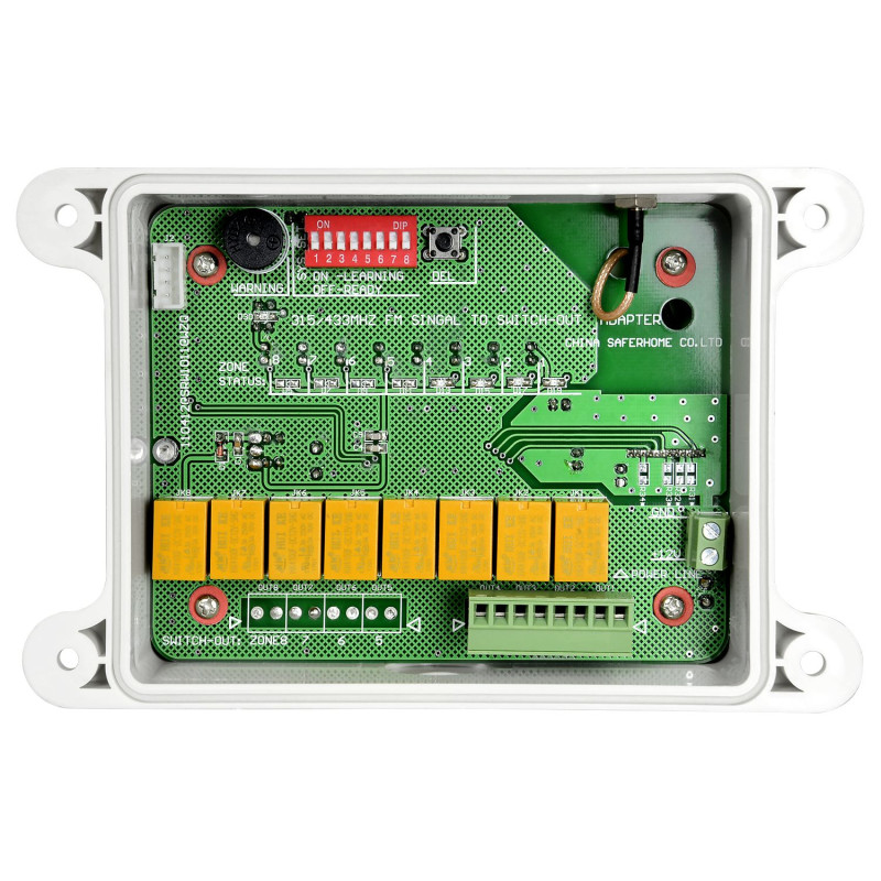 Radio receiver for infrared light barrier