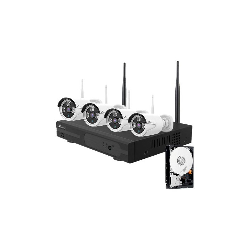 NIVIAN - Video surveillance complete set 8-channel, 4 cameras