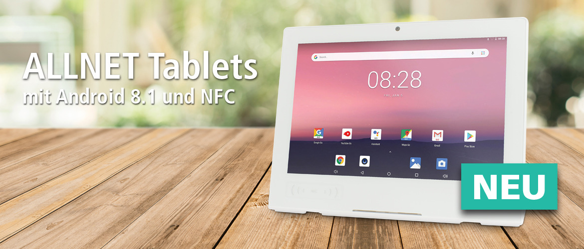 Allnet Tablets: New Features with Android 8.1 and NFC Technology